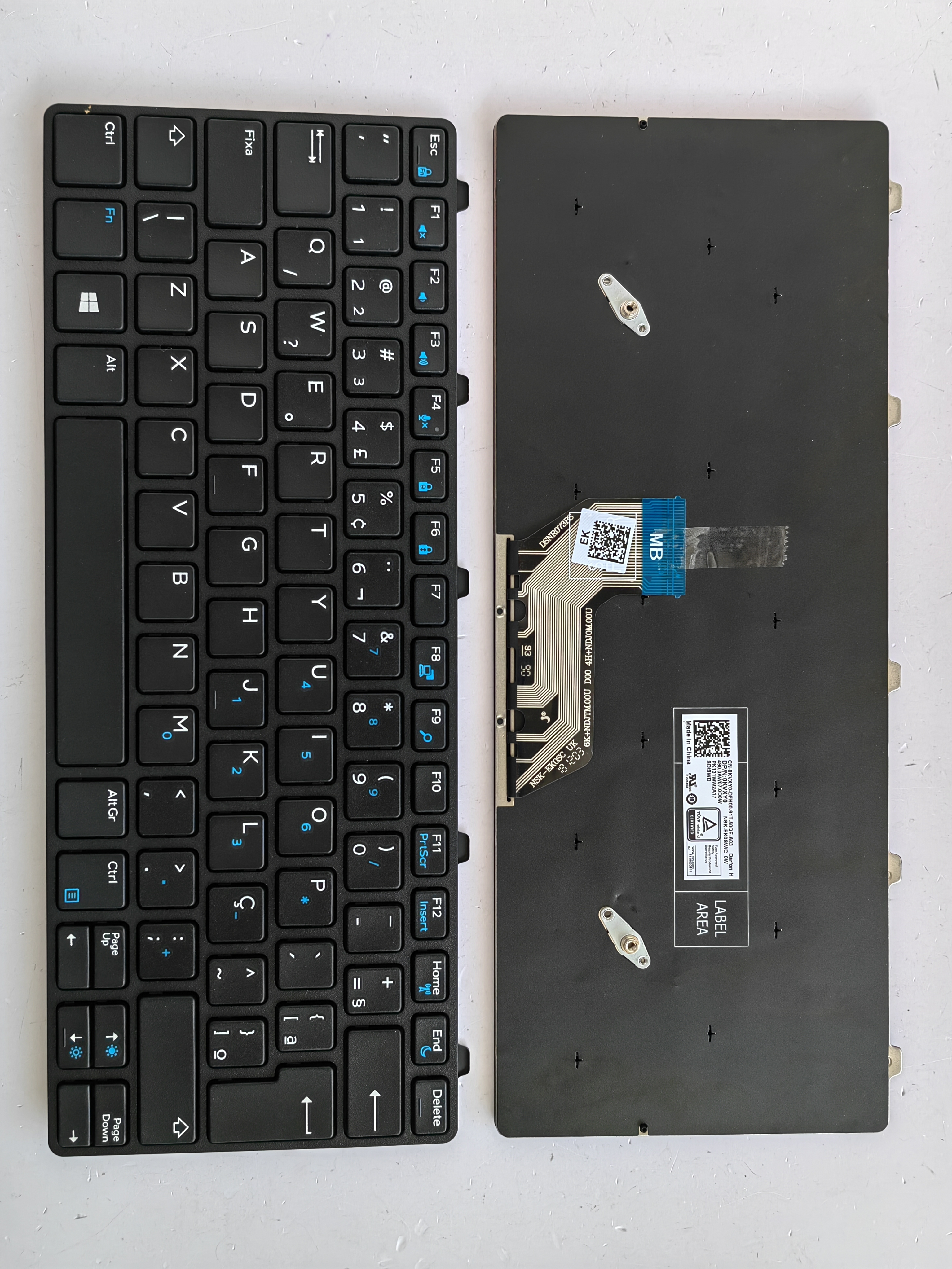 Picture of New Replacement Laptop Keyboard For DELL 3180/3189 BLACK FRAME BLACK (OEM) BR Layout